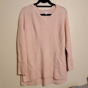 Pastel Pink Tunic Sweater. Size Large. New w/ tags